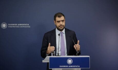 Ο κυβερνητικός εκπρόσωπος Παύλος Μαρινάκης.