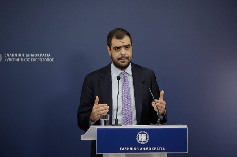 Ο κυβερνητικός εκπρόσωπος Παύλος Μαρινάκης.