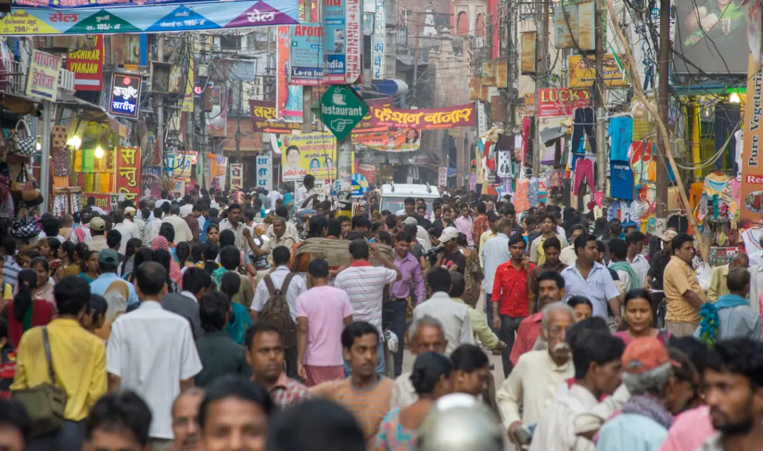 Ινδία πληθυσμός ανερχόμενη οικονομική δύναμη