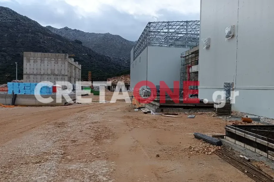 Το εργοτάξιο του ΑΔΜΗΕ στη Δαμάστα του Δήμου Μαλεβιζίου