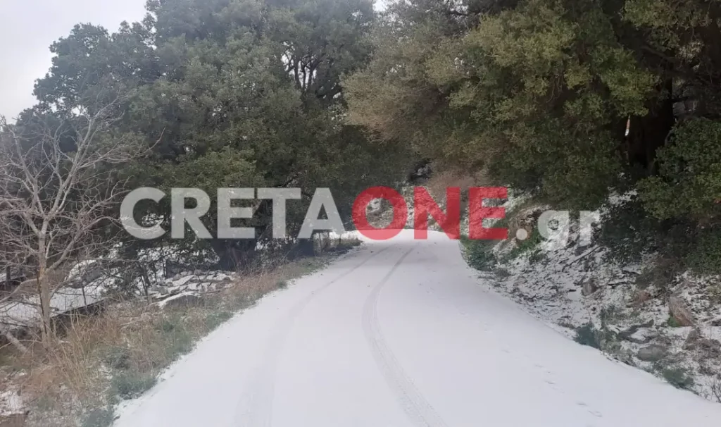 Σε πλήρη εξέλιξη η κακοκαιρία Avgi στην Κρήτη.