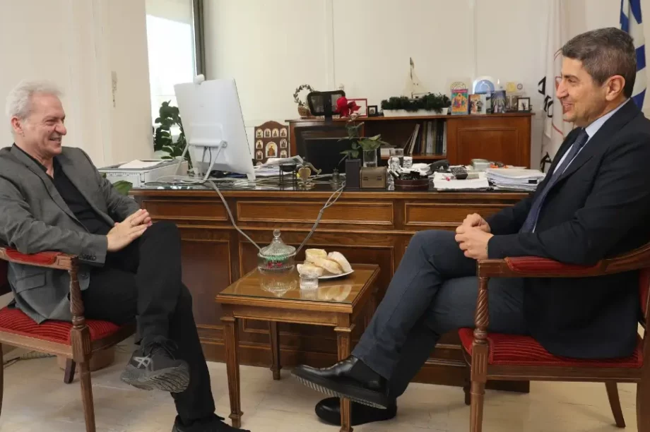 Συνάντηση Αλέξης Καλοκαιρινός Λευτέρης Αυγενάκης