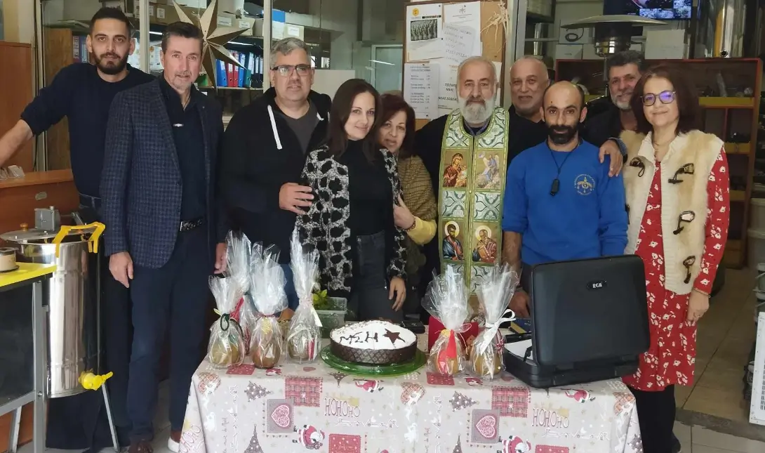 αγιασμός στον Μελισσοκομικό Συνεταιρισμό Ηρακλείου