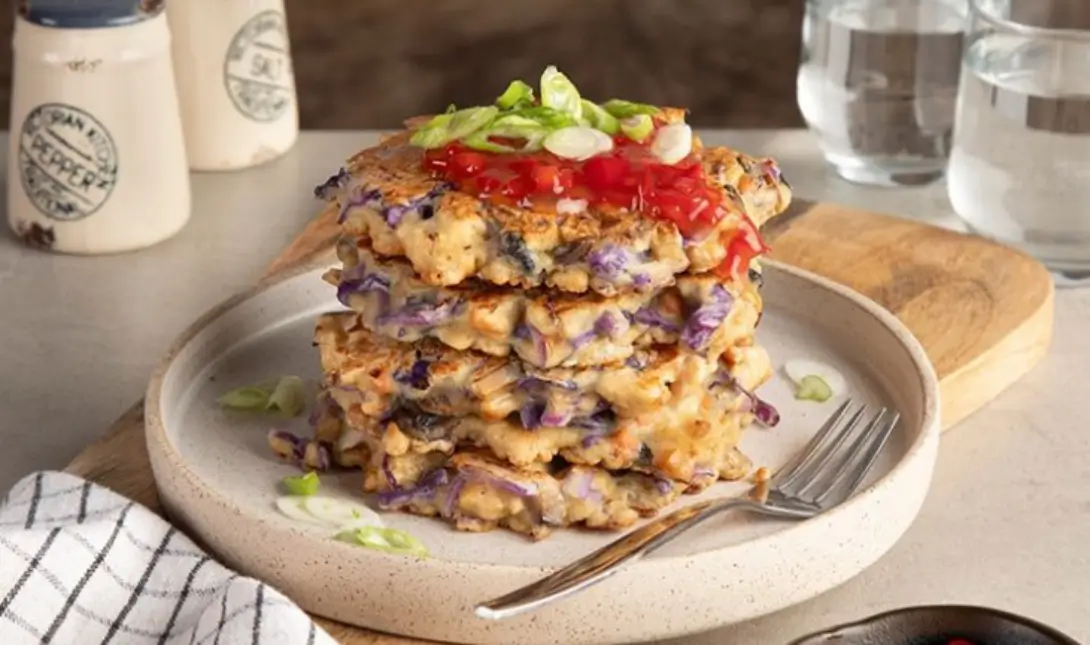 Pancakes με κοτόπουλο και μανιτάρια