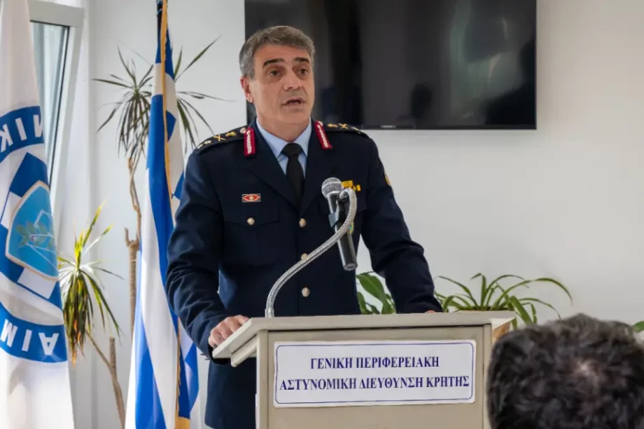 Γενικός Περιφερειακός Αστυνομικός Διευθυντής Κρήτης ο Νίκος Σπυριδάκης