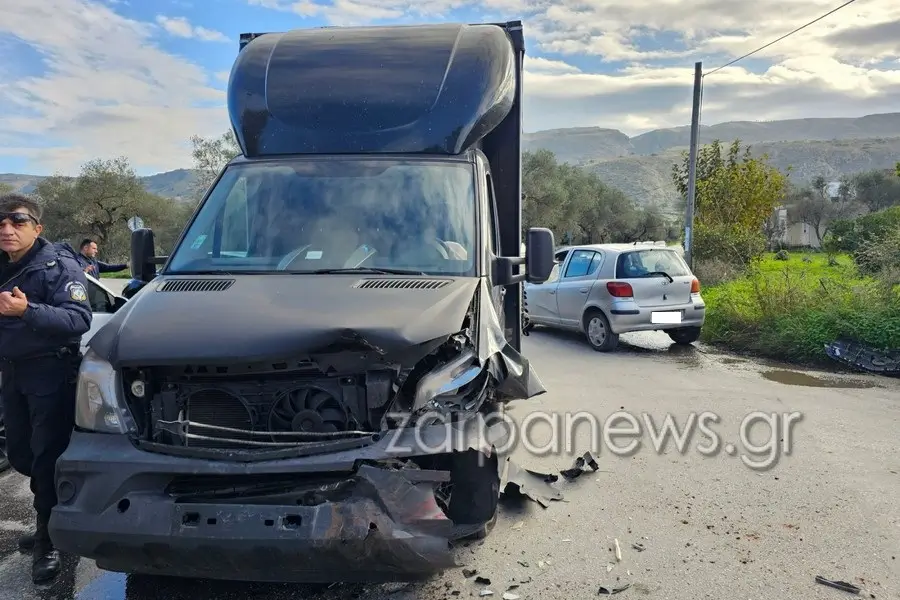 τροχαίο ατύχημα Χανιά σύγκρουση οχημάτων