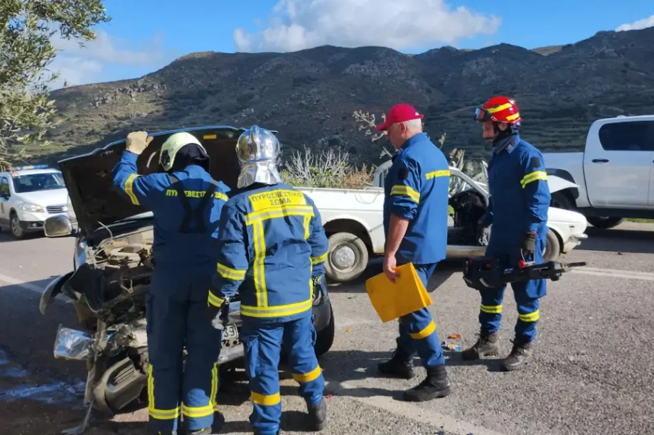 Χανιά τροχαίο Κίσσαμος ΕΚΑΒ