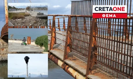 Εικόνες εγκατάλειψης στο παραλιακό μέτωπο στο Ηράκλειο