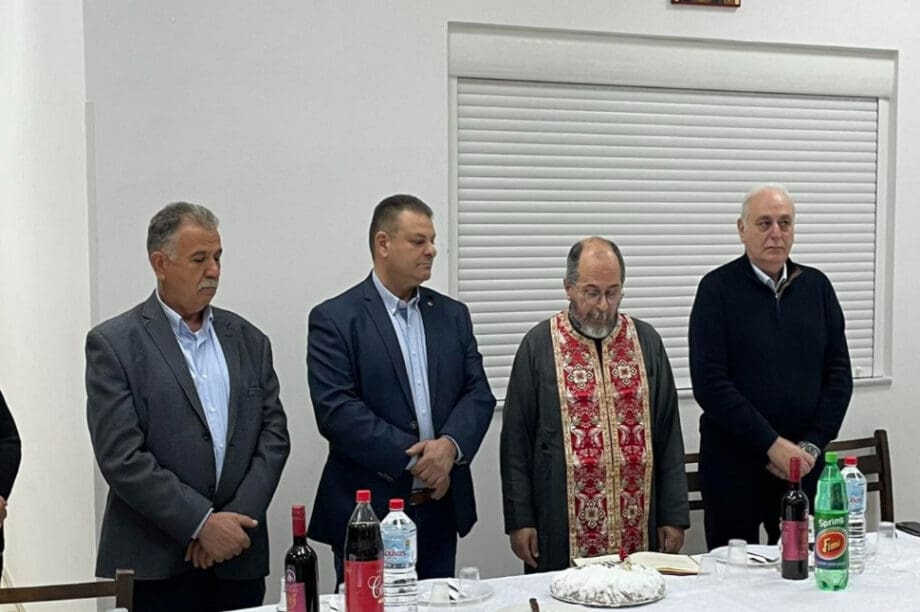 O Δήμαχος Βιάννου στην κοπή πίτας του Αγροτικού Συνεταιρισμού Εμπάρου