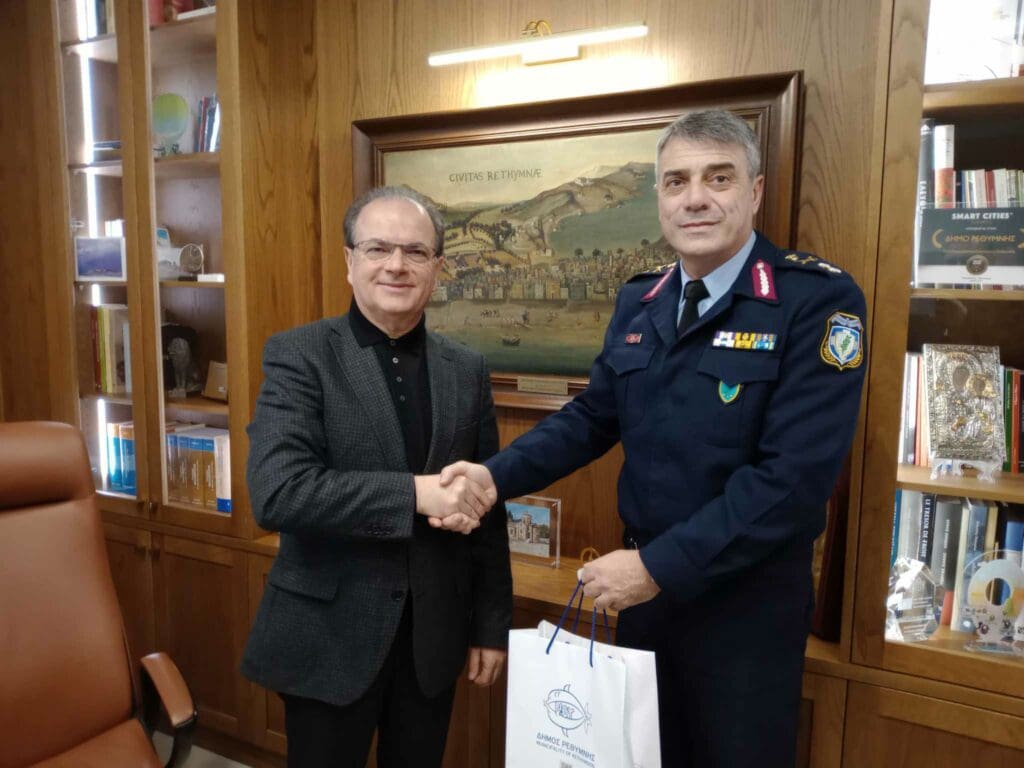 Στον Δήμαρχο Ρεθύμνης ο Γενικός Αστυνομικός Διευθυντής Κρήτης για την ασφάλεια των κατοίκων