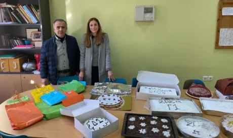 Οι μαθητές του 3ου δημοτικού Χανίων έκοψαν βασιλόπιτα
