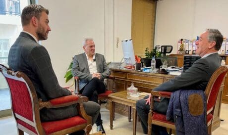 O Δήμαρχος Ηρακλείου με τον Πρέσβη του Βελγίου στην Ελλάδα