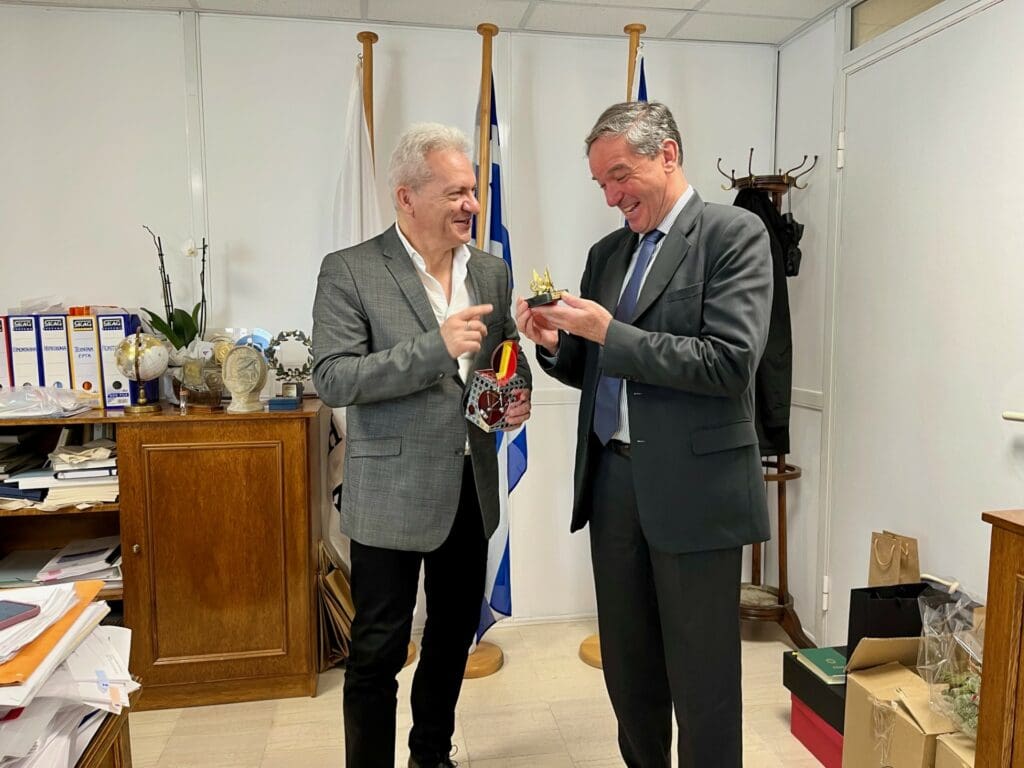 O Δήμαρχος Ηρακλείου με τον Πρέσβη του Βελγίου στην Ελλάδα