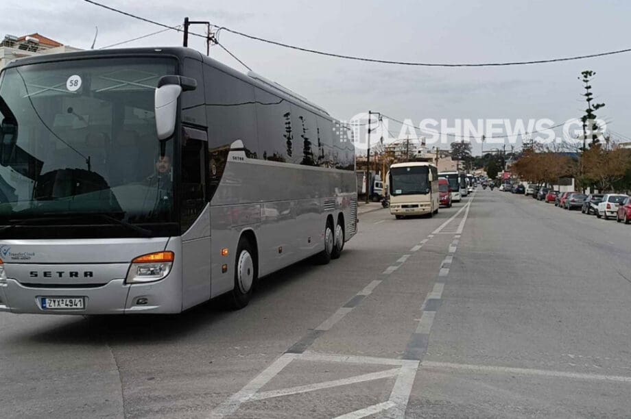 κινητοποίηση ιδιοκτήτες τουριστικών λεωφορείων