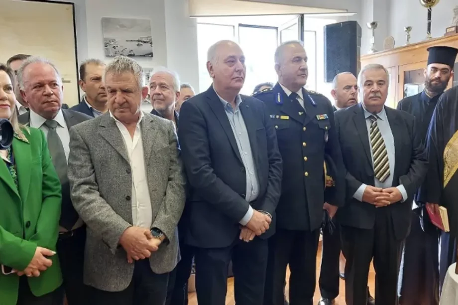 τελετή παράδοσης της διοίκησης του Λιμεναρχείου Ηρακλείου ο Παύλος Μπαριτάκης