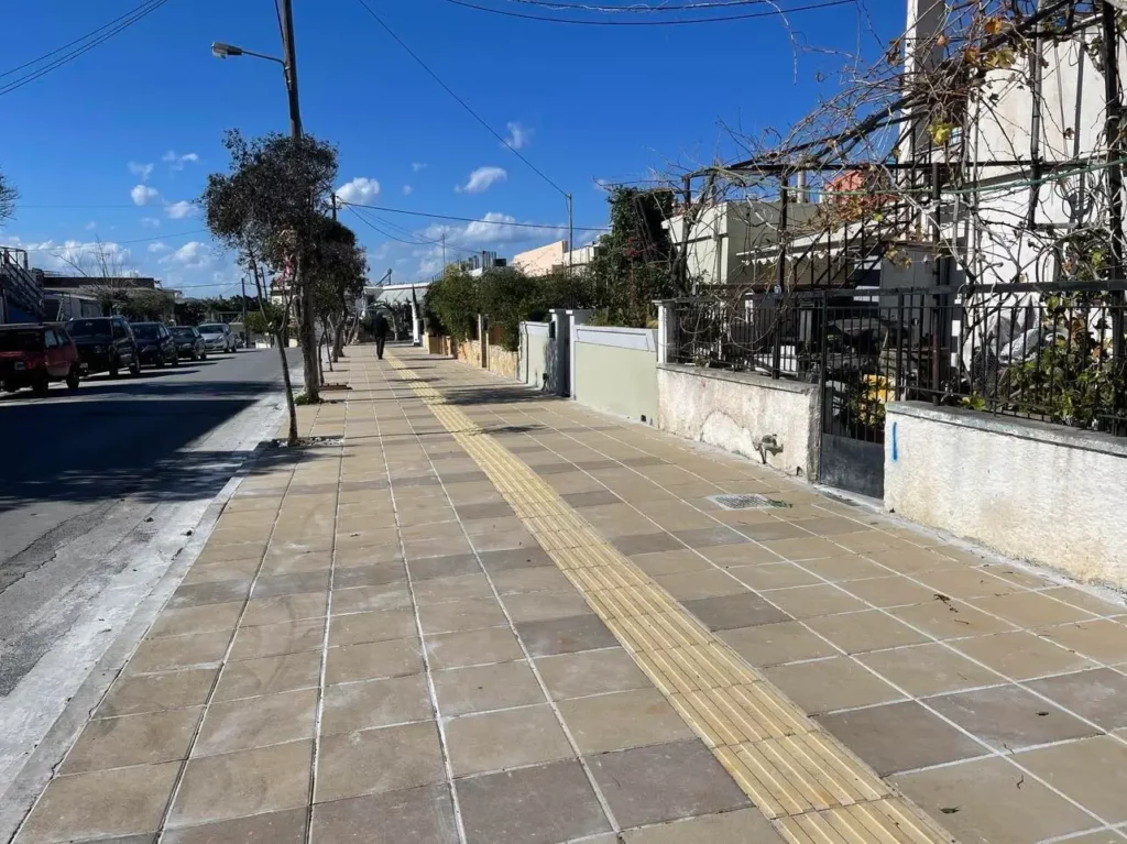 νέα πεζοδρόμια Χανιά 