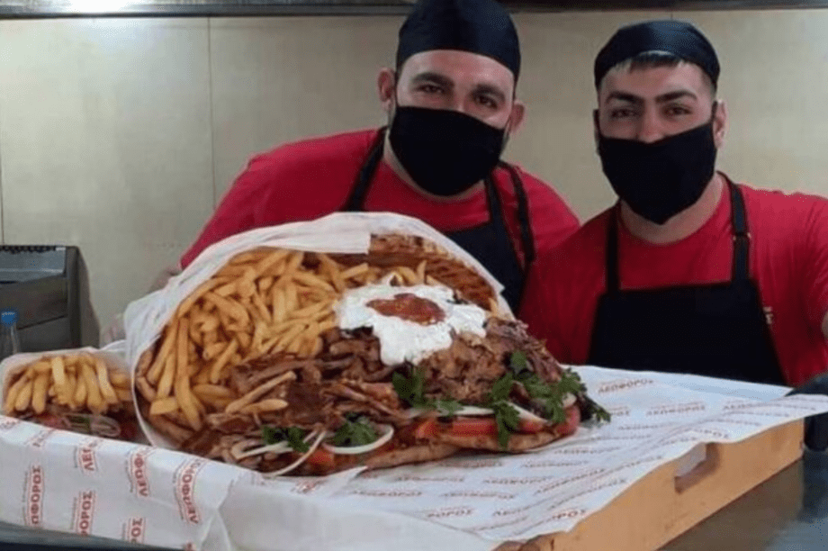 σουβλάκι ανθοδέσμη