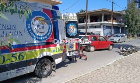 Χανιά: Τροχαίο ατύχημα με τραυματισμό οδηγού μηχανής