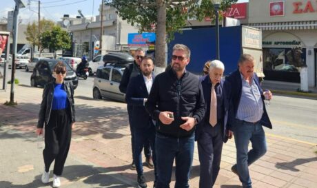 Αυτοψία στην Ελευθερίου Βενιζέλου στο Γάζι από τον Μποκέα και τον Ξυλούρη