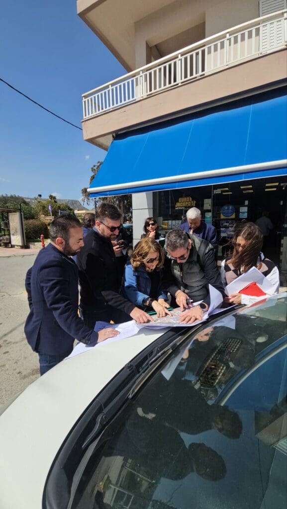 Αυτοψία στην Ελευθερίου Βενιζέλου στο Γάζι από τον Μποκέα και τον Ξυλούρη