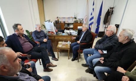 Συνάντηση Καλοκαιρινού με τον Πρόεδρο της ΓΣΕΕ στα πλαίσια ενημέρωσης για την πανελλαδική απεργία