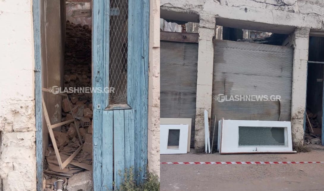 Χανιά: Πτώση τοίχων και οροφής σε παλιό κτήριο