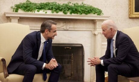 Κυριάκος Μητσοτάκης Τζο Μπάιντεν