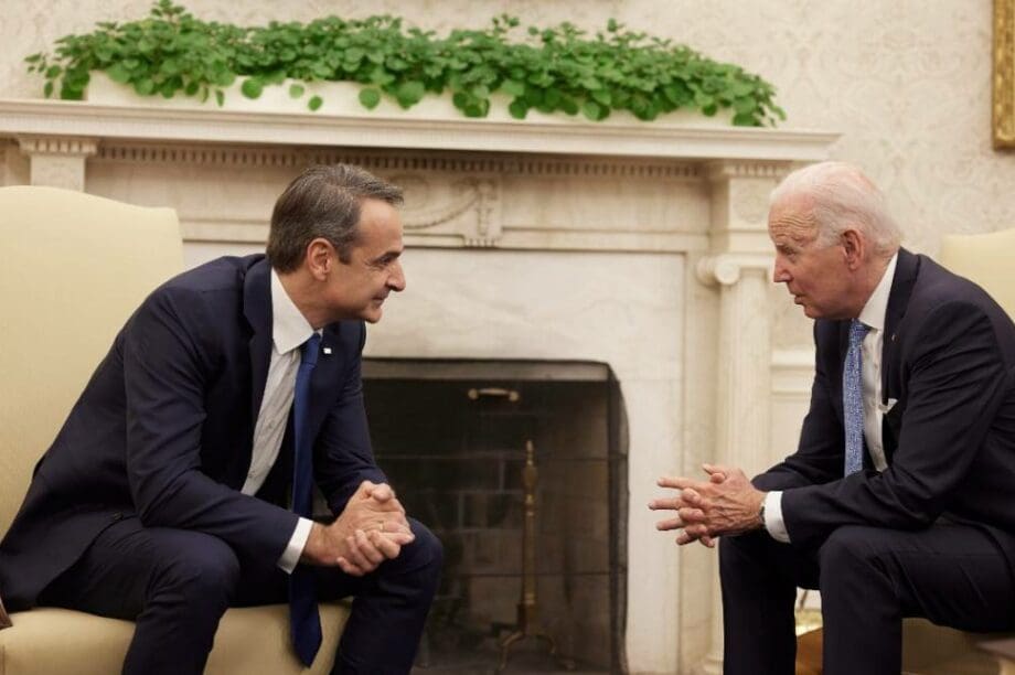 Κυριάκος Μητσοτάκης Τζο Μπάιντεν