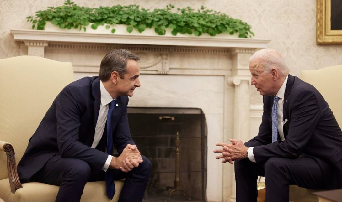 Κυριάκος Μητσοτάκης Τζο Μπάιντεν