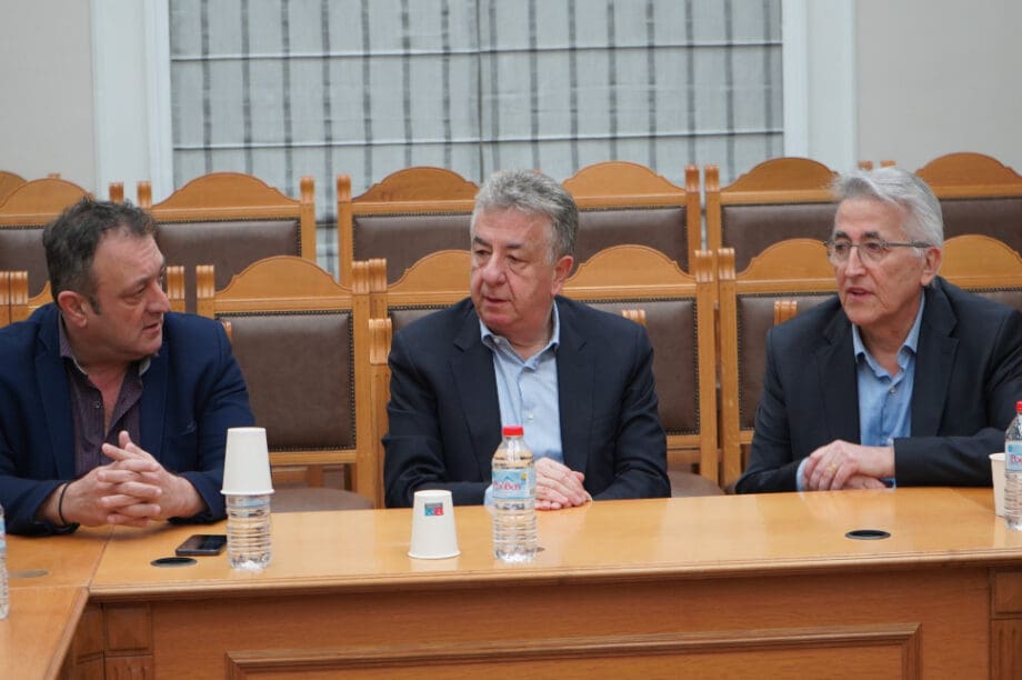 Στον Περιφερειάρχη Κρήτης ο Πρόεδρος του ΓΣΕΕ στο πλαίσιο της περιοδείας του στο νησί