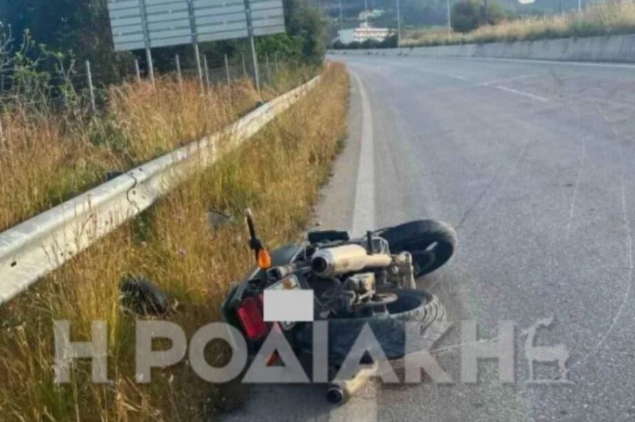 Ρόδος: Τροχαίο δυστύχημα με θύμα οδηγό μηχανής