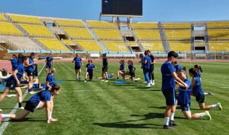 Εθνική γυνικών ποδοσφαίρου Παγκρήτιο στάδιο
