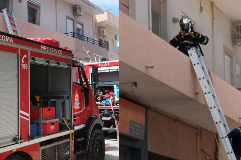 Χανιά: Διαμέρισμα «τυλίχθηκε» στις φλόγες