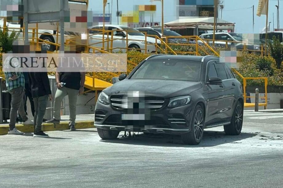 αυτοκίνητο φωτιά αεροδρόμιο Ηρακλείου