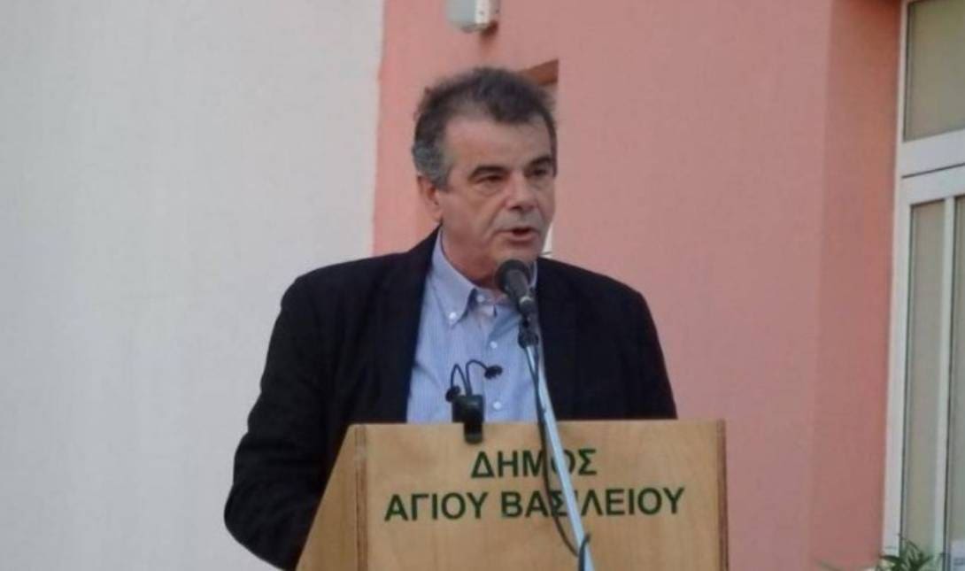 δήμαρχος Αγ. Βασιλείου Γιάννης Ταταράκης.