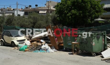 σκουπίδια χωματερή