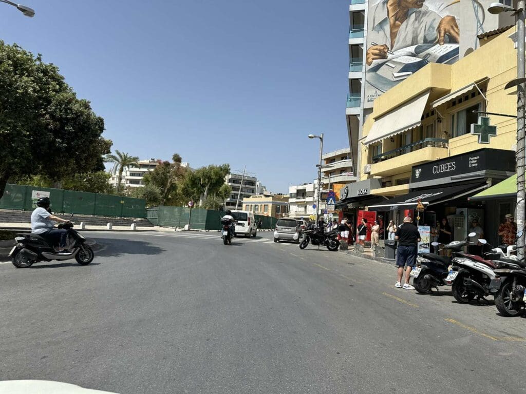 κίνηση στους δρόμους του Ηρακλείου