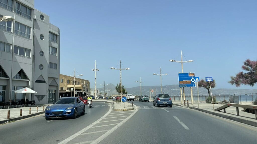 κίνηση στους δρόμους του Ηρακλείου
