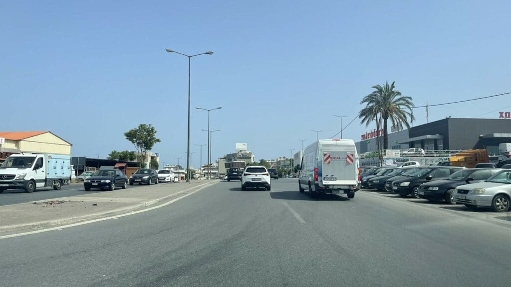 κίνηση στους δρόμους του Ηρακλείου