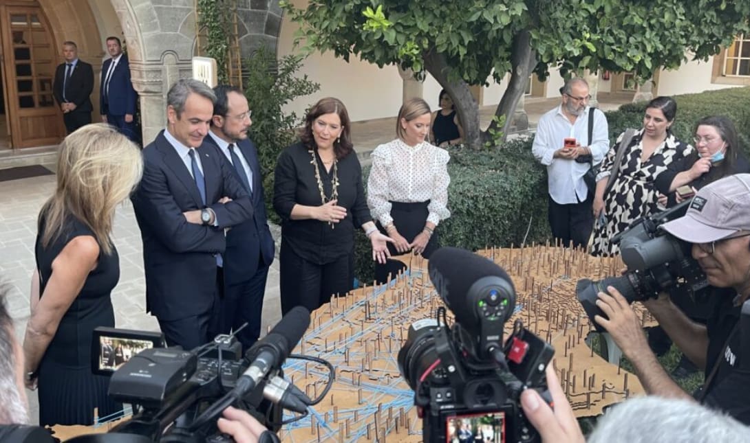 Στο προεδρικό μέγαρο της Λευκωσίας ο Κυριάκος Μητσοτάκης