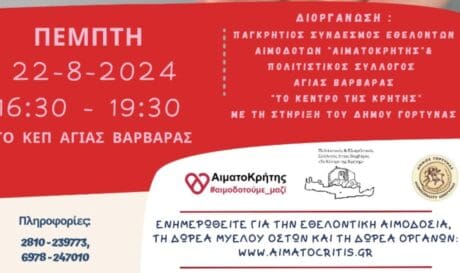 Αιμοδοσία Αγία Βαρβάρα