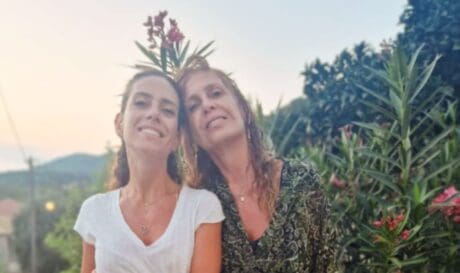Η Κατερίνα Διδασκάλου με την κόρη της