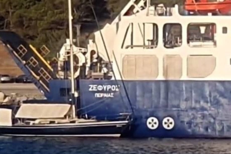 Λήμνος: Ιστιοφόρο παρασύρθηκε από δεξαμενόπλοιο