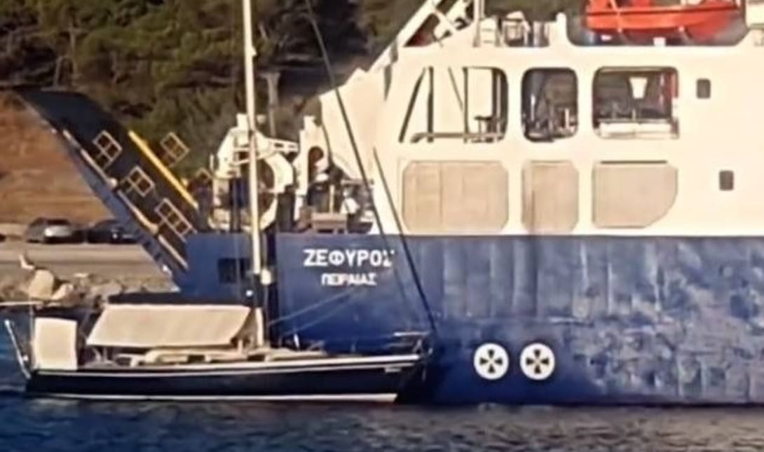 Λήμνος: Ιστιοφόρο παρασύρθηκε από δεξαμενόπλοιο
