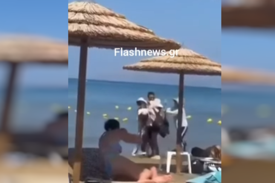 Χανιά: Δύο μασέζ έπαιξαν «ξύλο» στην παραλία της Αγίας Μαρίνας (βίντεο)