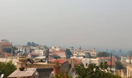Μεσαρά ατμόσφαιρα φωτιά Ρέθυμνο