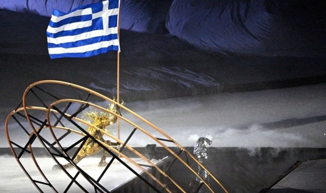 Ολυμπιακοί Αγώνες Ελληνική σημαία