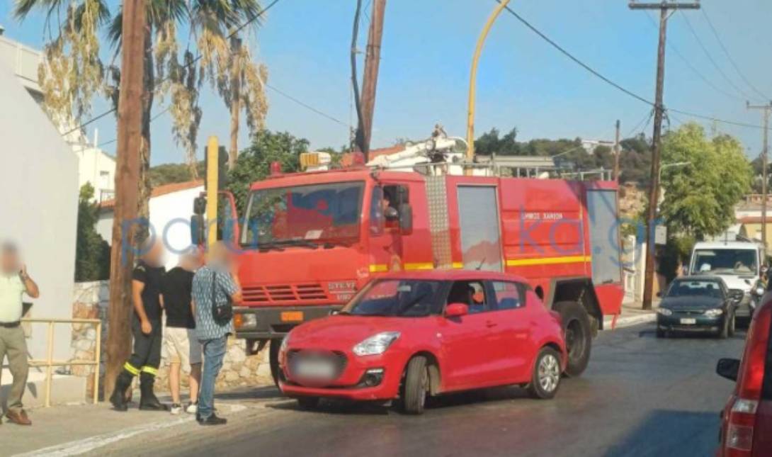 Χανιά: Πυροσβεστικό όχημα ενεπλάκη σε τροχαίο ατύχημα στον Πλατανιά