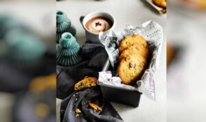 Cookies με cranberries, πορτοκάλι και καρύδια