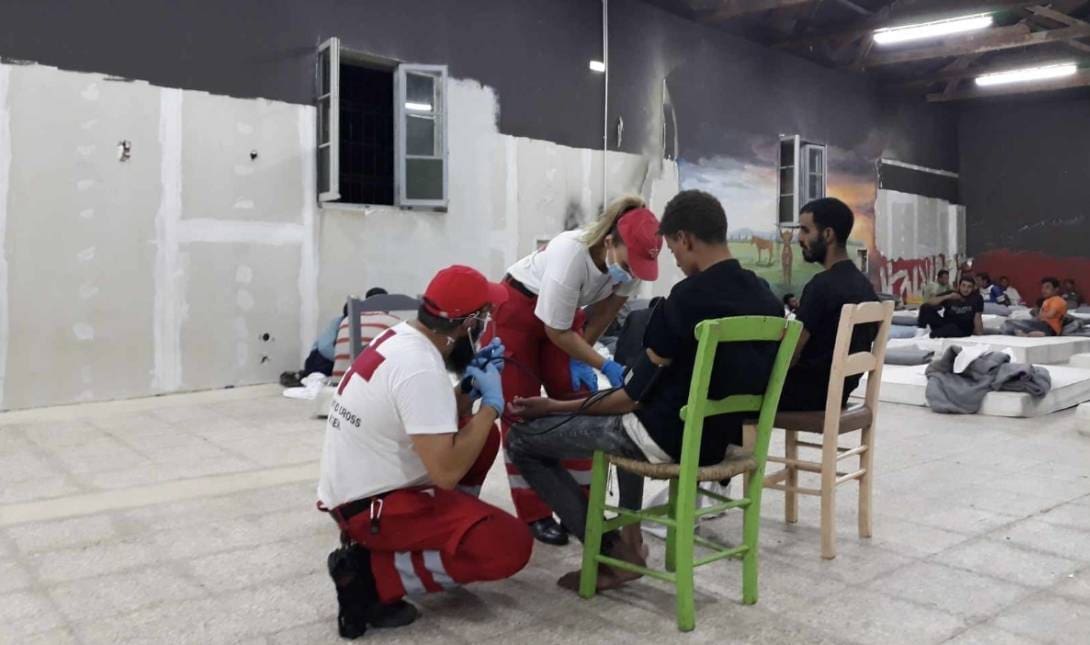 Εθελοντές του Περιφερειακού Τμήματος Ηρακλείου του Ελληνικού Ερυθρού Σταυρού